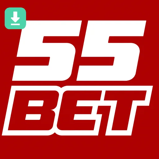 Imagem promovendo download gratuito do app 55bet